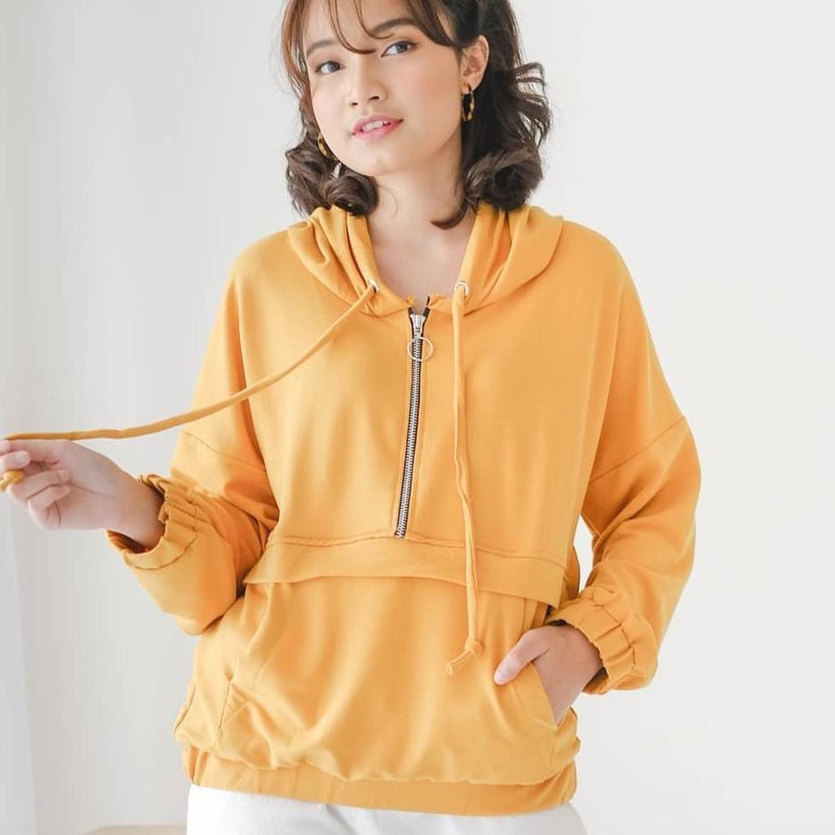 Zara Áo Hoodie Thời Trang Dạo Phố Năng Động