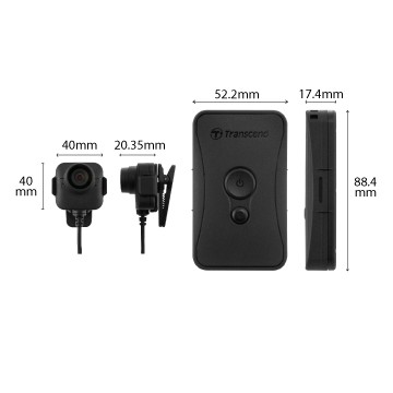 Máy quay hành trình đeo trên người Transcend DrivePro™ Body 52 Wifi 32 GB | BigBuy360 - bigbuy360.vn