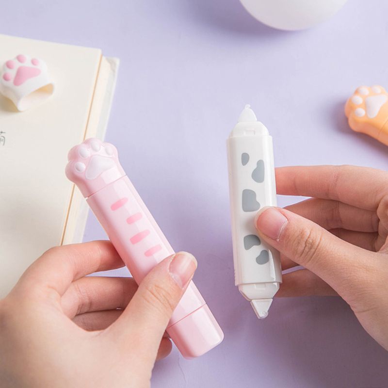 Bút Xóa Kéo Hình Dấu Chân Mèo Dễ Thương Cho Học Sinh