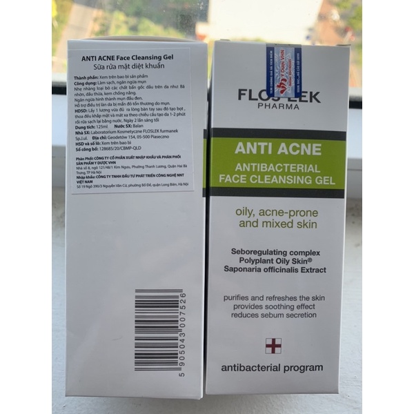SỮA RỬA MẶT FLOSLEK ANTI ACNE 200ML