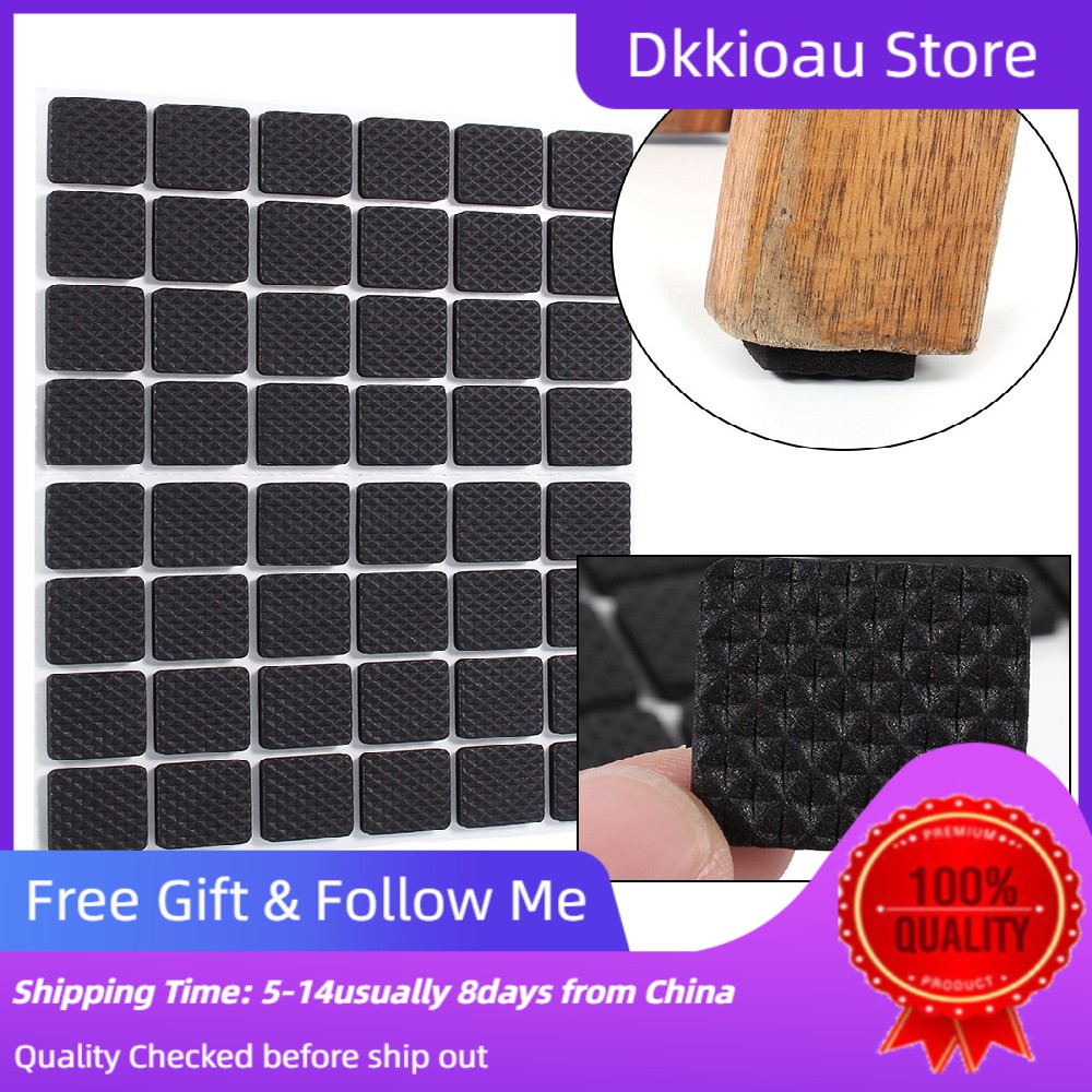 Set 48 miếng cao su đen giữ chân bàn ghế chống trượt tiện dụng