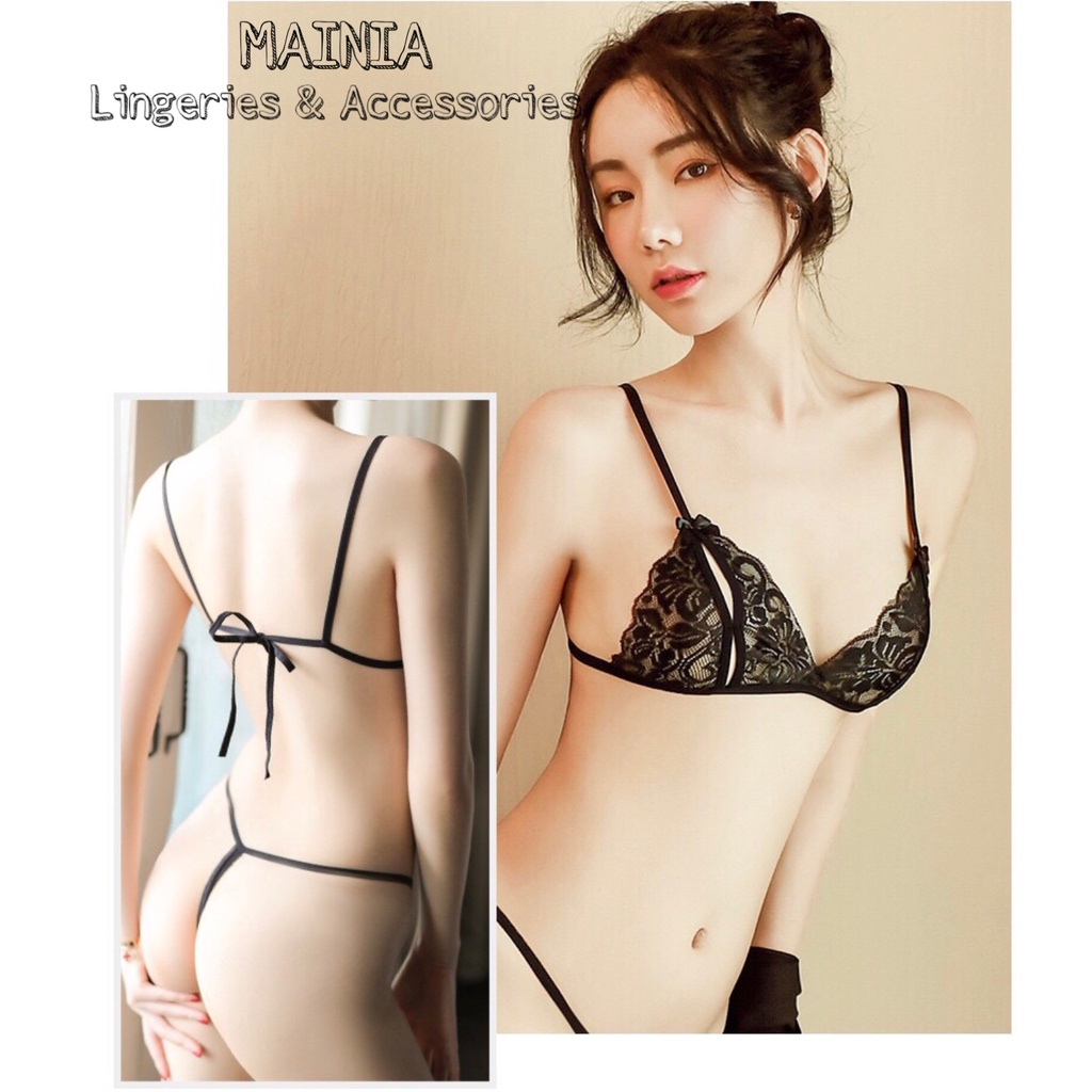 Set Bộ Đồ Lót Ren Lọt Khe Sexy Quyến Rũ Bộ Đồ Ngủ Ren Gợi Cảm Mainia Shop | BigBuy360 - bigbuy360.vn