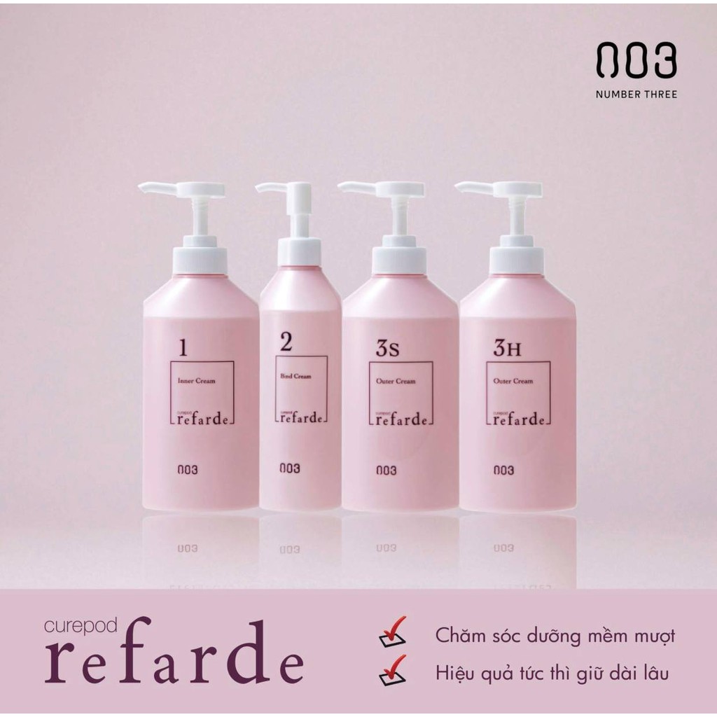 Bộ sản phẩm phục hồi 3 bước Refarde 003 Number Three ( Nhật Bản)