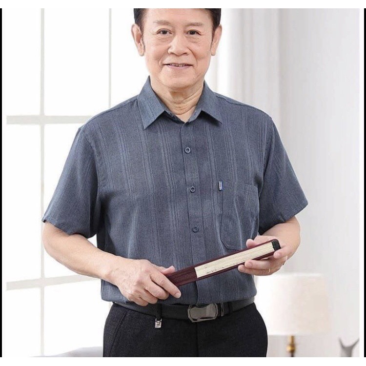 Áo sơ mi trung niên cho ông, cho bố / Áo phông có cổ cho bố U50- 70