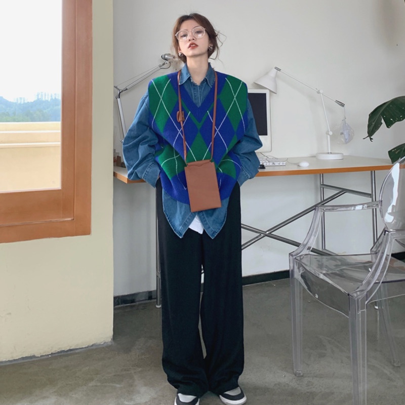 Áo khoác ghi lê Pure Cube dệt kim thời trang nữ tính