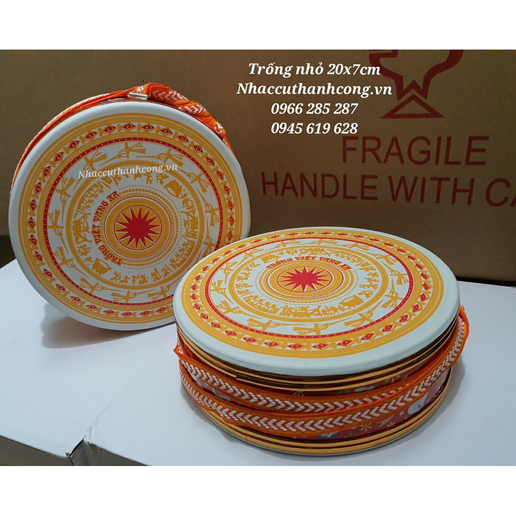 Trống nhỏ nhựa cao cấp 20cm, trống múa lân cho bé (TC04)