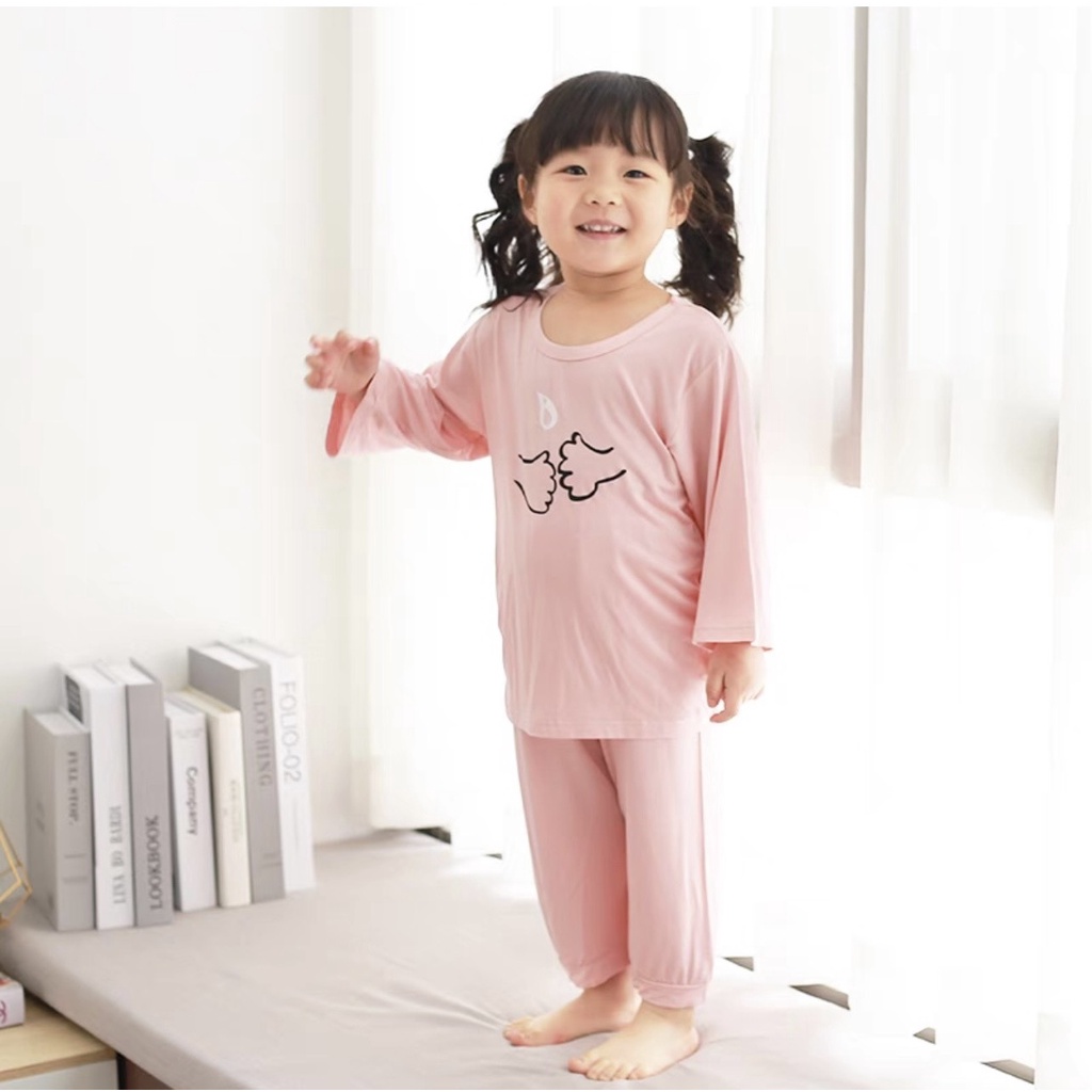 Bộ quần áo trẻ em dài tay Minky Mom Đánh Răng cao cấp cho bé chất thun lạnh mềm mịn thoáng mát size từ 6-20kg