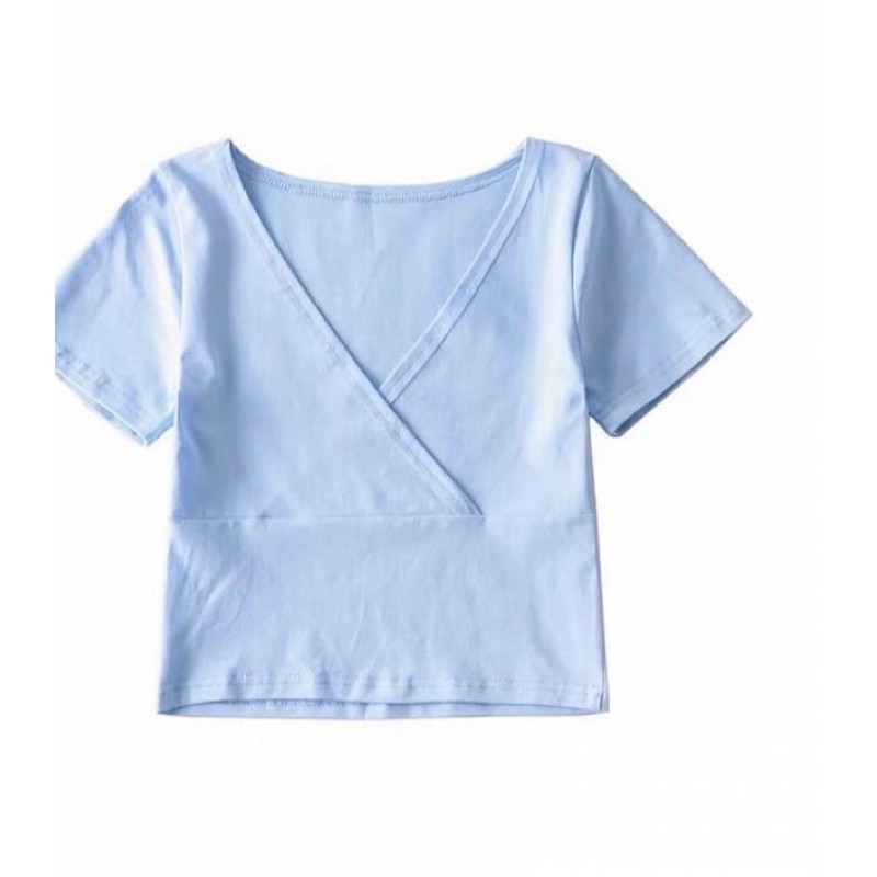 V-neck crop top | BigBuy360 - bigbuy360.vn