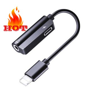 Rắc chuyển đổi dành cho iphone - 1 cổng lightning ra 2 cổng lightning 3.5