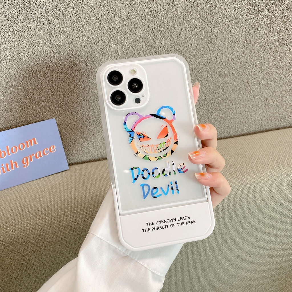 Ốp Điện Thoại Họa Tiết Gấu Hoạt Hình Chống Sốc Cho iPhone 7 plus X xs max xr 11 pro max 12 pro max 13 pro max