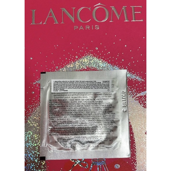 Genifique Yeux [ Phiên bản năm 2021] Kem mắt Lancome Advanced Genifique Yeux 1Ml [ phiên bản 2021 ] x 10 gói | BigBuy360 - bigbuy360.vn