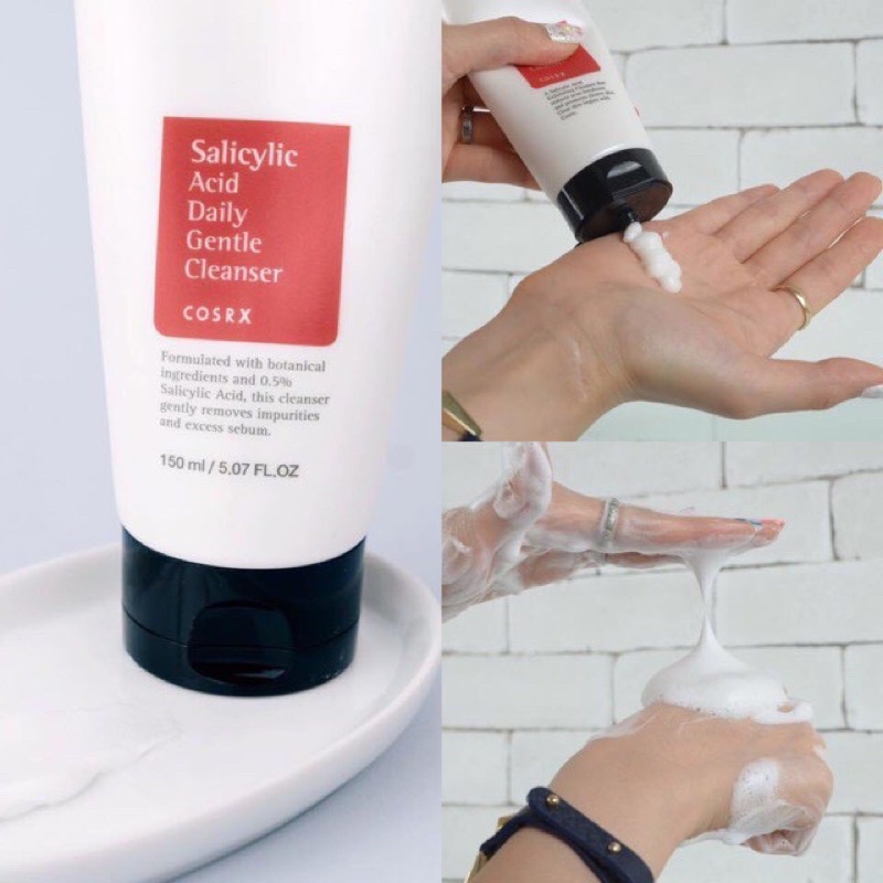 [Chinh Hang] Sữa Rửa Mặt Cosrx Salicylic Acid Daily Gentle Cleanser 150ml Đỏ lyh_comestic | BigBuy360 - bigbuy360.vn