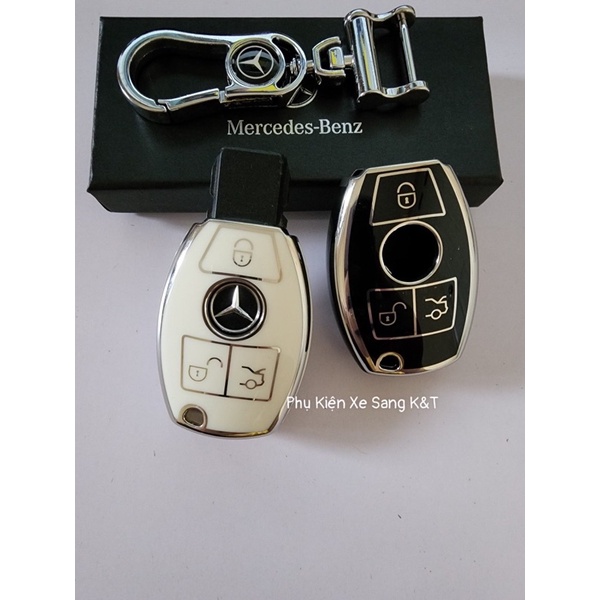 ỐP KHOÁ MERCEDES-BENZ CHÌA CƠ KÈM MÓC KHOÁ