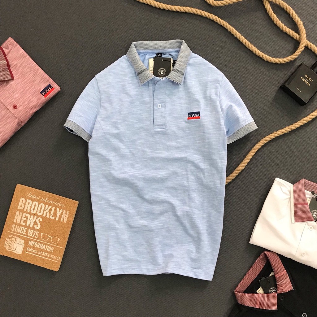 Áo thun polo nam tay ngắn cổ bẻ thêu chữ thời trang - LZ FASHION - IW115