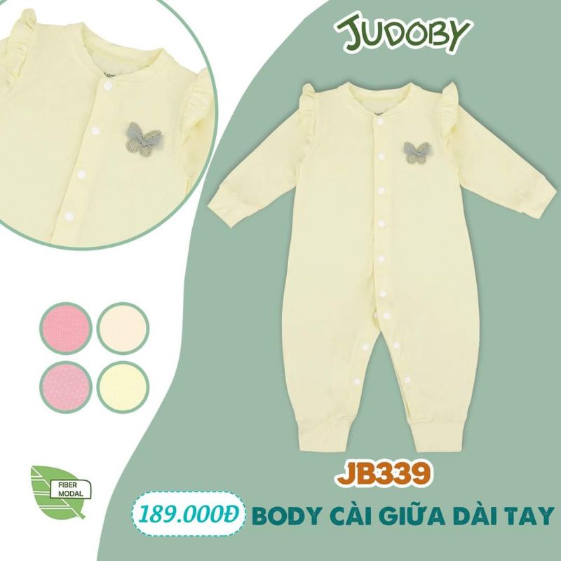 Body cài lệch dài tay Judoby  3-9M JB328