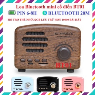 Loa bluetooth mini cổ điển BT01 HOMME