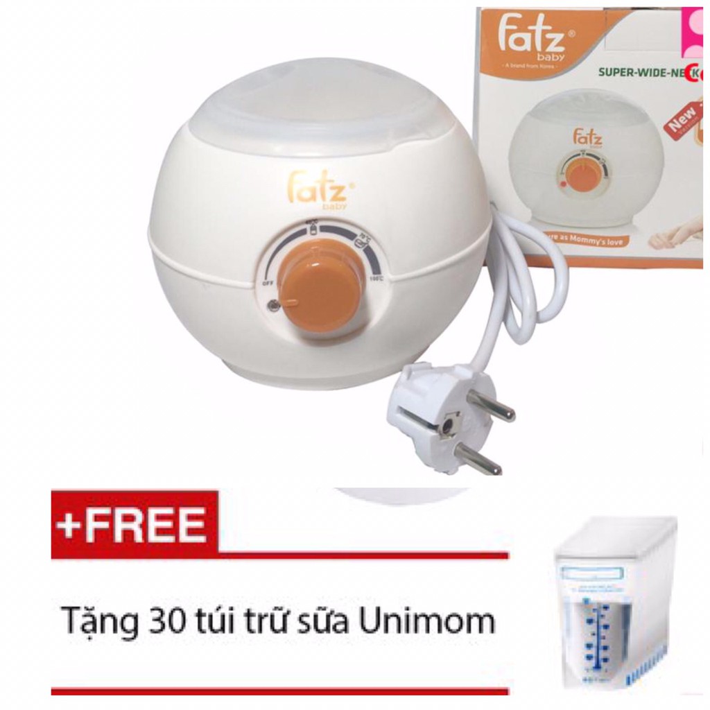 Máy hâm sữa Fatz cổ siêu rộng FB3027 - Tặng kèm 20 túi trữ sữa Compact Unimom 210ml