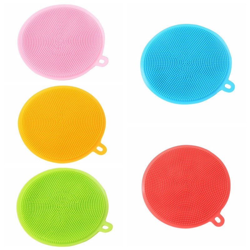 1 Miếng Rửa Chén Silicone Dày Đa Năng