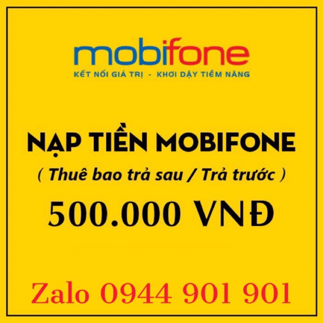 Thẻ MobiFone 500K