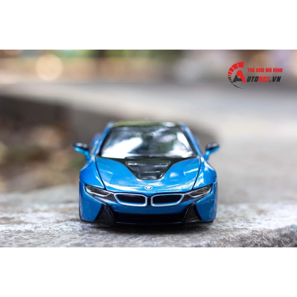 MÔ HÌNH XE BMW I8 BLUE 1:24 RASTAR 4147