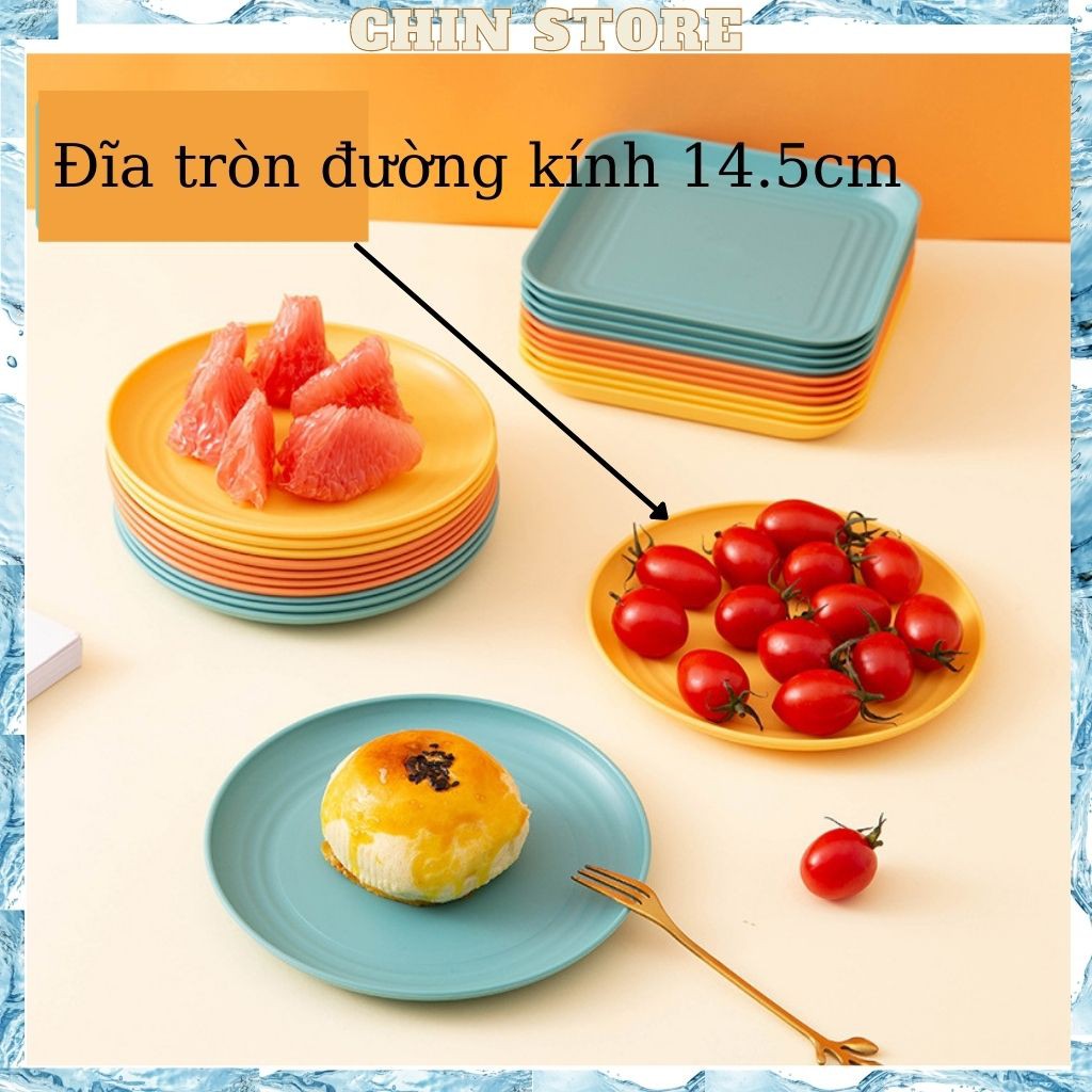 Đĩa, đĩa nhựa đựng trái cây, thực phẩm sang trọng, lịch sự và tiện lợi