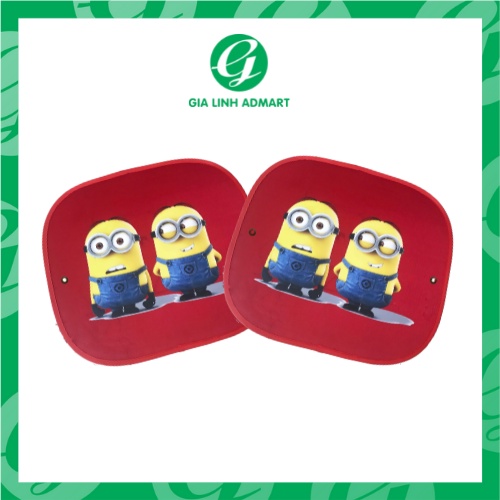 Tấm che chắn nắng xe hơi cửa hông hình minion