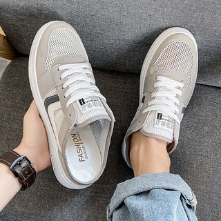 Giày Lười Canvas Họa Tiết Logo vans Thời Trang Cho Nam