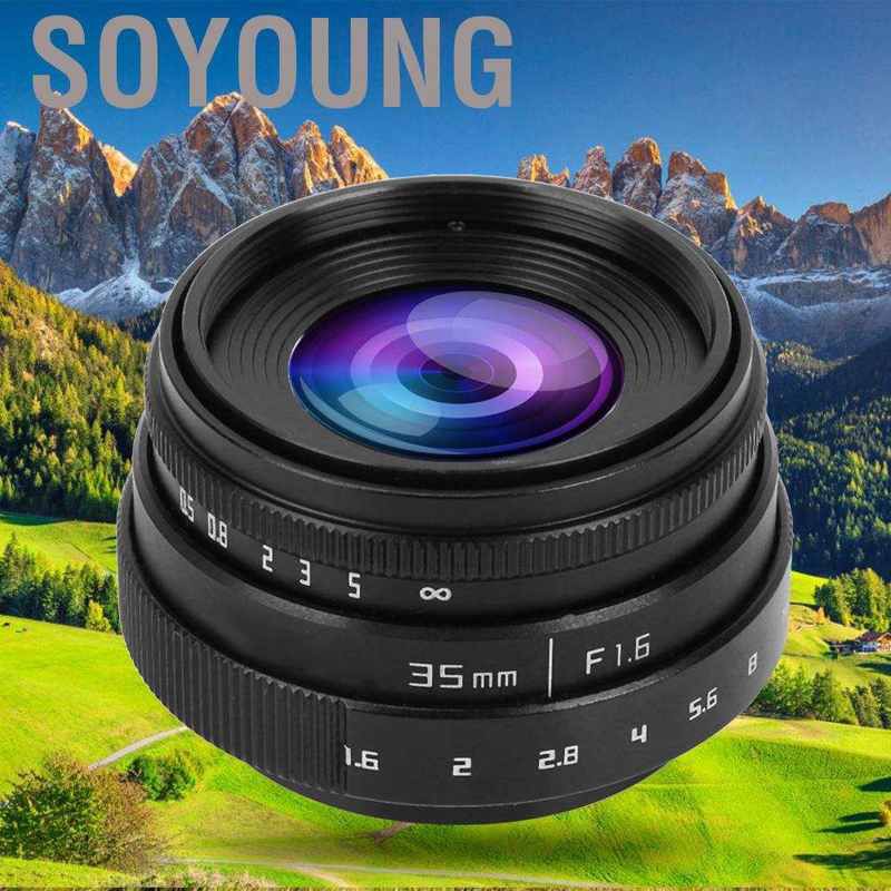 [Hàng tồn kho] Ống Kính 35mm F1.6 Cho Máy Ảnh Sony Nex M4 / 3 Fujifilm Fx