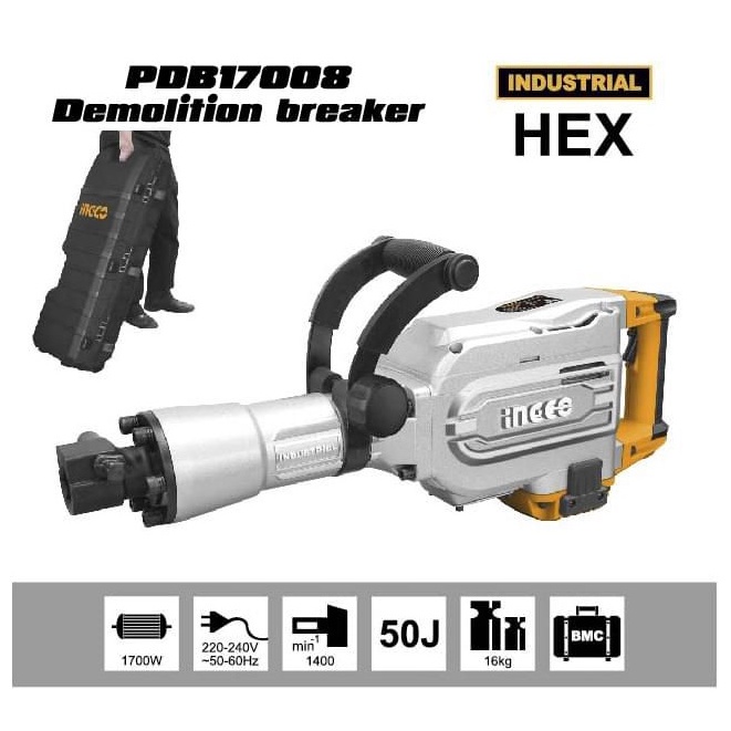 Máy đục bê tông INGCO PDB17008 công suất 1700W