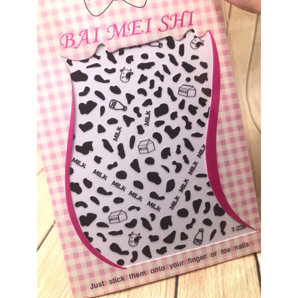 Hình dán móng tay Đốm Sữa