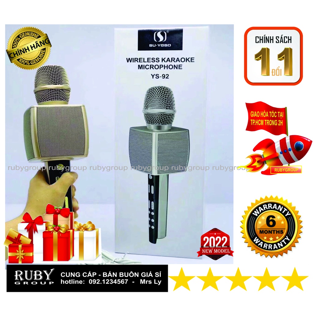 Micro Karaoke Bluetooth YS92 Ruby- Group