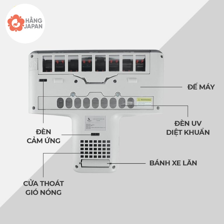 Máy hút bụi giường nệm cầm tay Moaz Bebe MB037