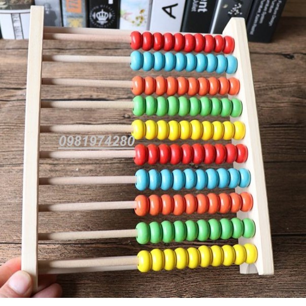 Đồ chơi giáo dục - Bộ bàn tính Shichida 10 hàng - học cụ học toán hiệu quả