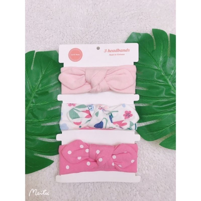 Set 3 Chiếc Tuban / Băng Đô Xinh Xắn Cho Bé (Nhiều Mẫu)