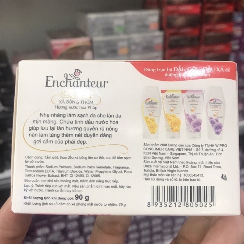 Xà bông thơm Enchanteur hương Romantic 90g