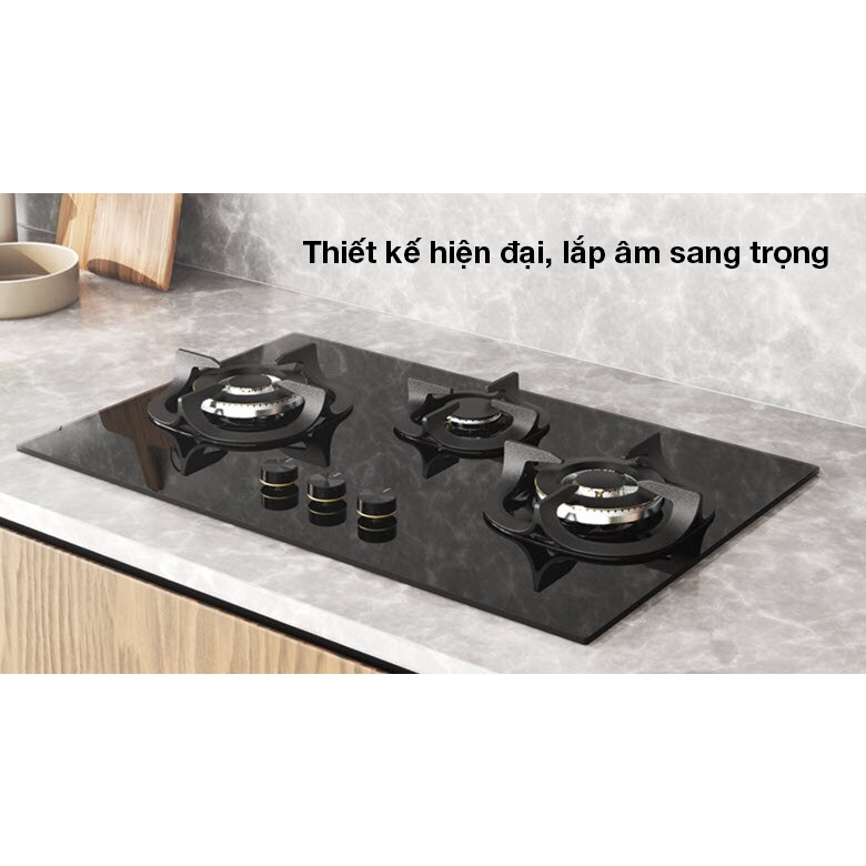 Bếp ga âm Electrolux EHG8321BC 3 lò-Chính hãng trưng bày+Tặng dây gas-bếp tốt tiết kiệm gas