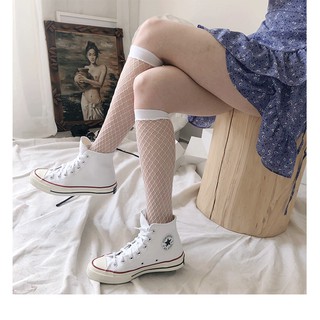 Tất/vớ lưới bắp chân punk/gothic