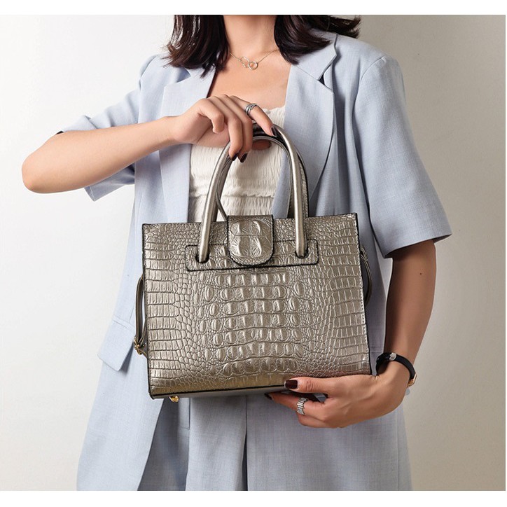 Túi xách công sở da cá sấu thời trang Âu Mỹ 2021 TX20 túi xách đeo vai | BigBuy360 - bigbuy360.vn