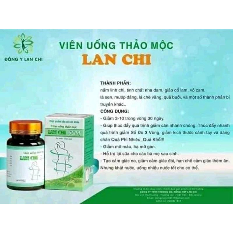 viên uống thảo mộc lan chi slim