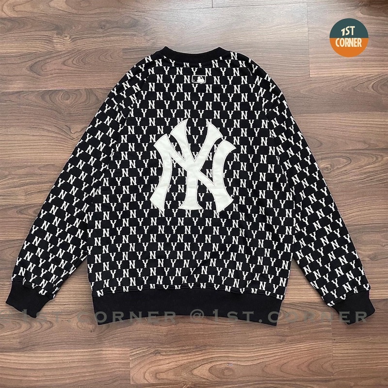 Áo Sweater nỉ da cá MLB - MONOGRAM NEW YORK YANKEES