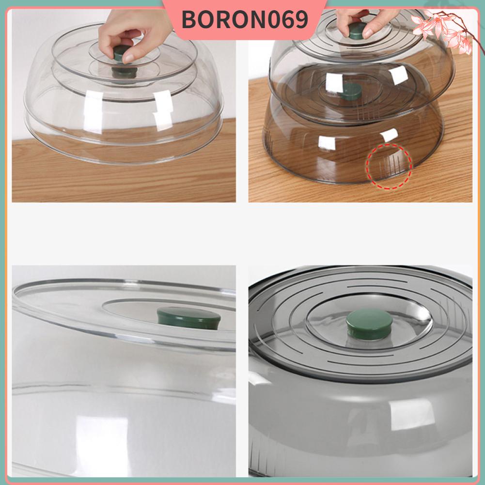 Boron069 Nắp đĩa PET Bảo quản cách nhiệt trong suốt Chống bụi để nấu ăn dã ngoại tại nhà