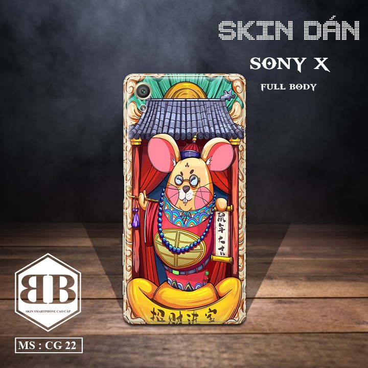 Bộ Skin Dán Sony Xperia X dán full lưng viền dùng thay ốp lưng điện thoại giá siêu ưu đãi