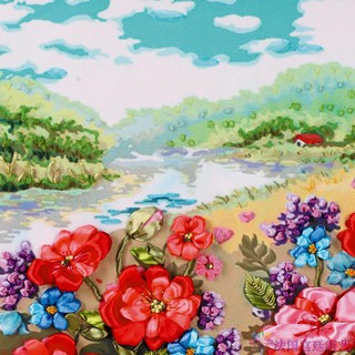Tranh thêu ruy băng