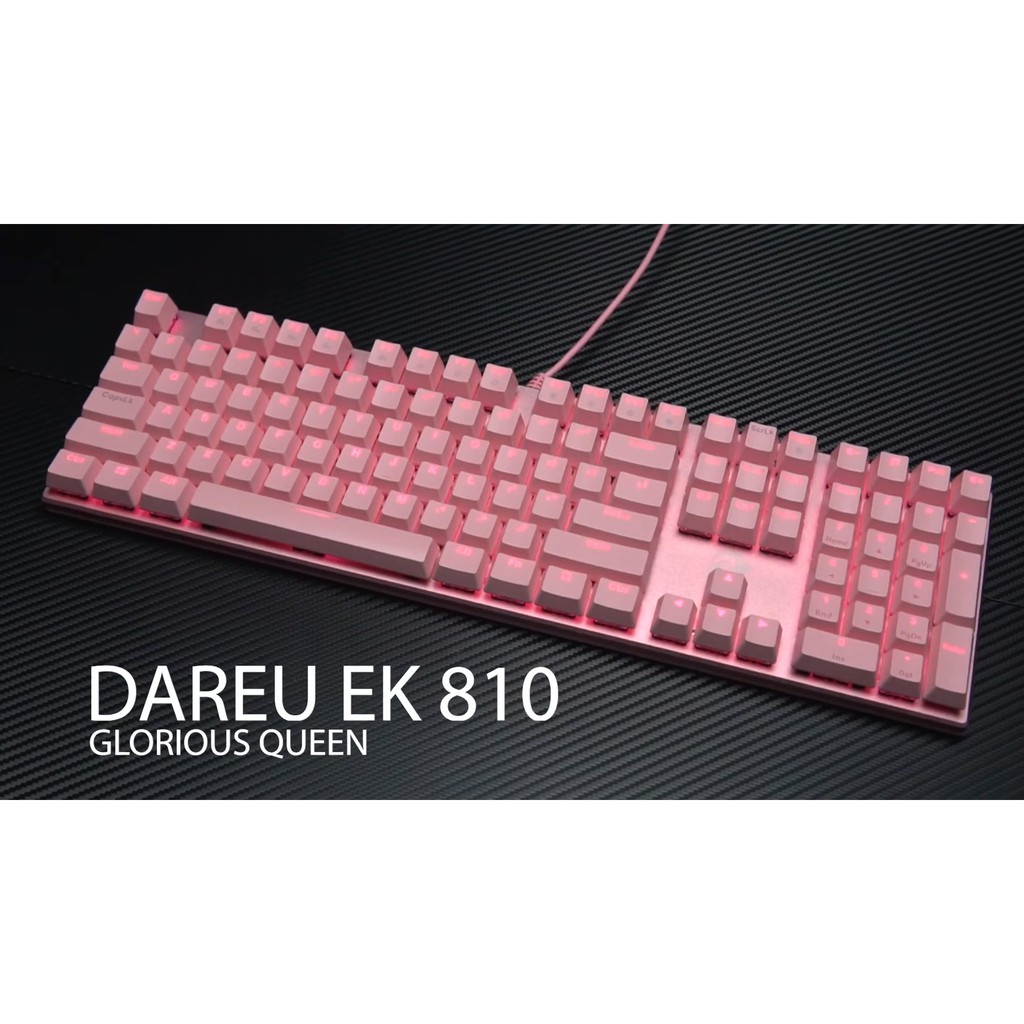 Bàn Phím Cơ Gaming DareU EK810 Queen Pink (Blue Switch) - Hàng Chính Hãng