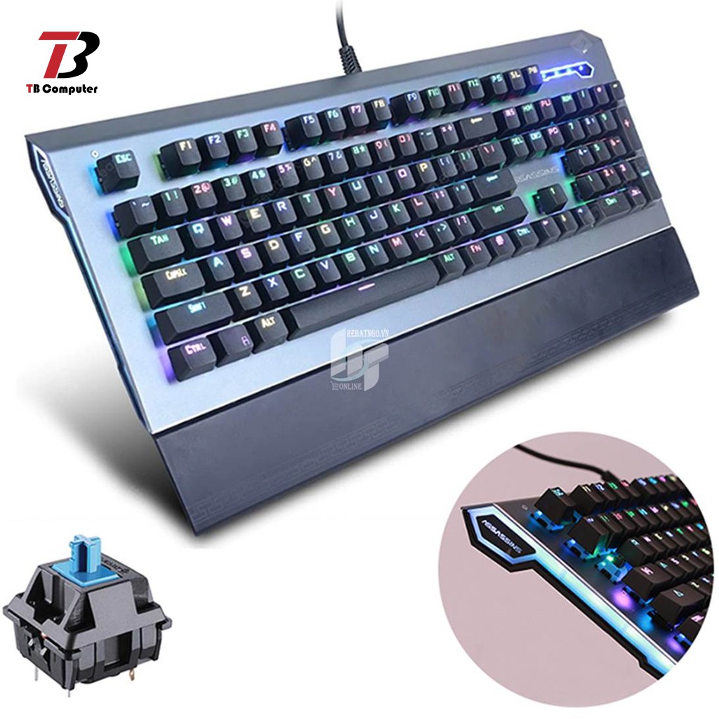 Bàn Phím CƠ , BÀN PHÍM CHƠI GAME ASSASSINS GK7 full cơ full leg