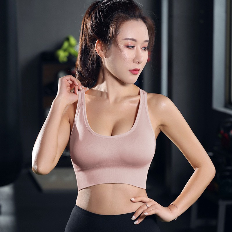 ÁO BRA NỮ TẬP GYM YOGA NÂNG NGỰC ĐỊNH HÌNH PHỐI MÓC CÀI BR85
