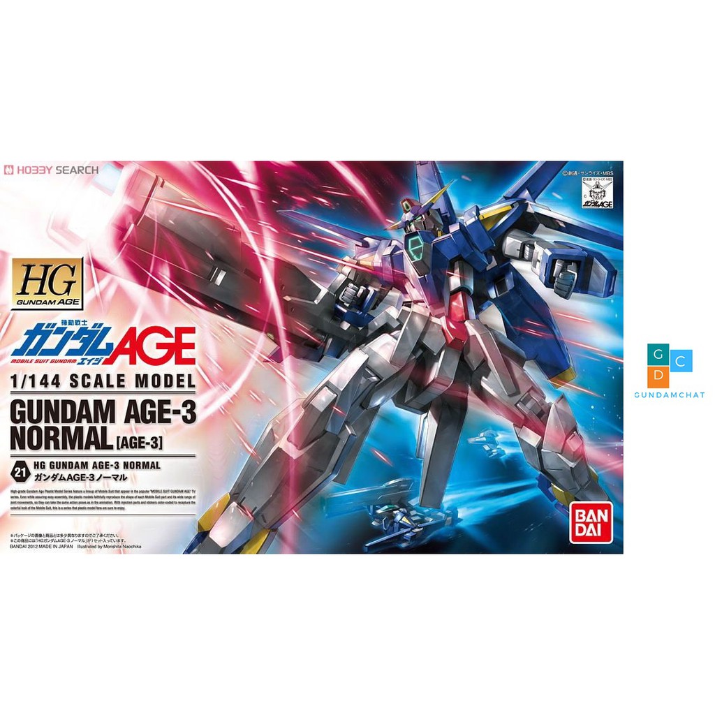 Mô hình lắp ráp HG Gundam AGE-3 Normal Bandai - GDC