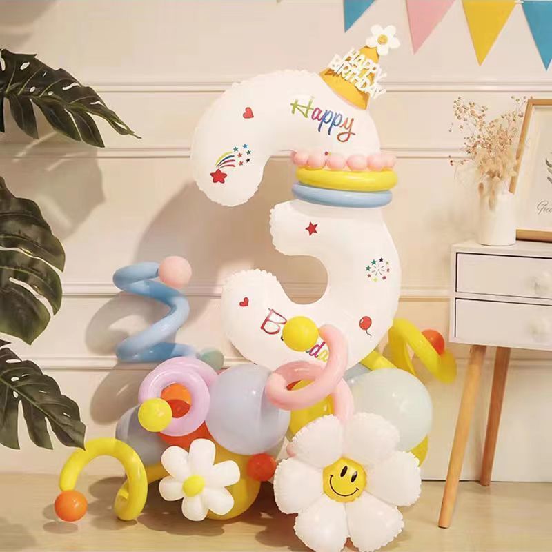 Bong Bóng Trang Trí Tiệc Sinh Nhật / Sinh Nhật Dễ Thương Xinh Xắn Dành Cho Bé