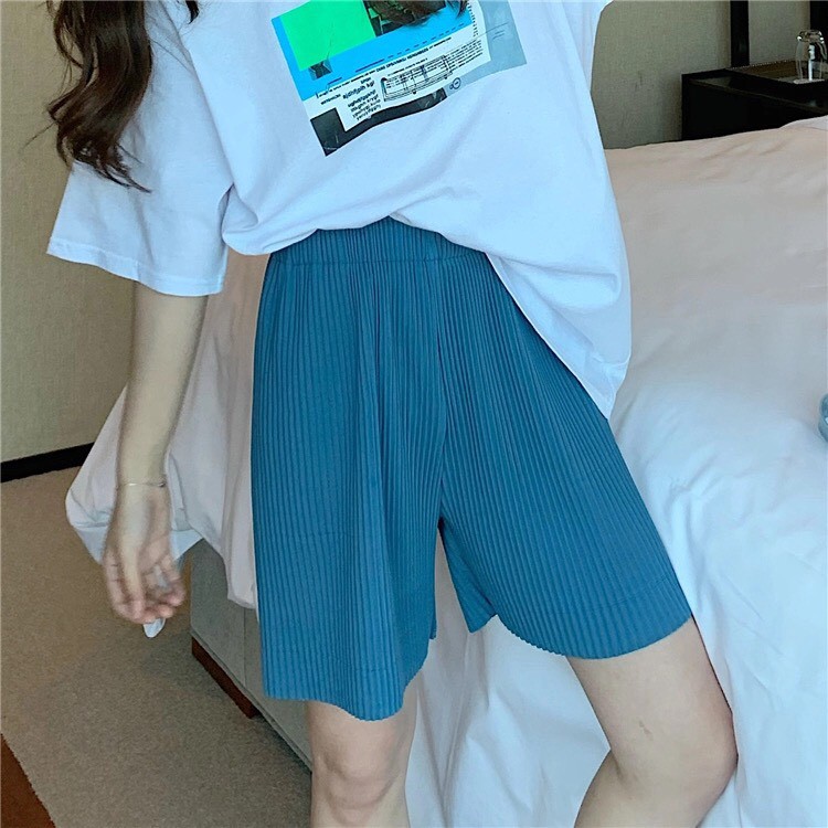 [SỈ SLL] Quần Lửng Nữ, Quần Đùi Ngố Nữ Xếp Ly Màu Trơn Nhiều Màu Phối Áo Phông Siêu Xinh Siêu Hot Trendy | BigBuy360 - bigbuy360.vn