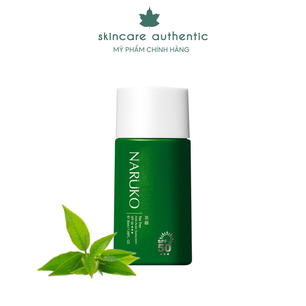 Kem Chống Nắng Dành Cho Da Mụn Naruko Tea Tree Anti-Acne Sunscreen SPF50 30 ml